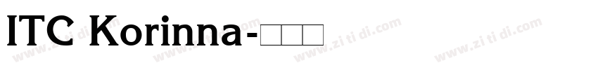 ITC Korinna字体转换